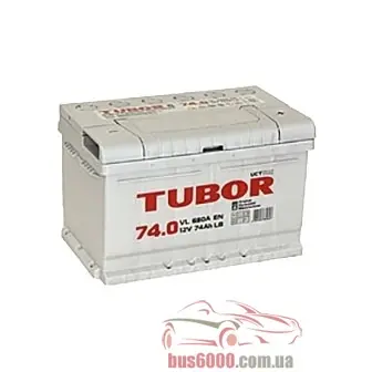 Аккумулятор для легкового автомобиля Tubor OEM 74 Ач о_п
