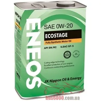 Моторное масло Eneos Ecostage 0W20 SN 4л синт