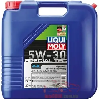 Моторное масло Liqui Moly 7517 Special Tec AA 5W-30 20л