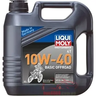 Моторное масло Liqui Moly Motorbike 4T Basic Offroad 10W-40 4л