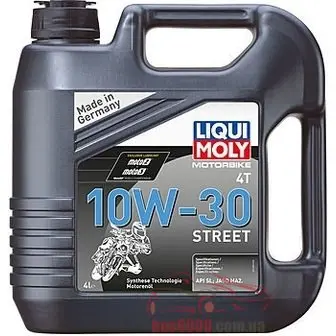 Моторное масло Liqui Moly Motorbike 4T Street 10W-30 4л