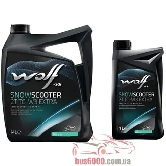 Моторное масло Wolf Snow Scooter 2T TC-W3 Extra 4л + 1л