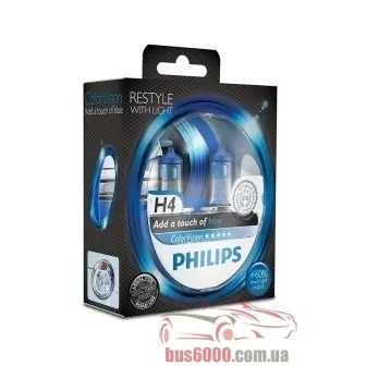H4 PHILIPS COLORVISION BLUE 12V 60_55W 12342CVPBS2 _голуб._
