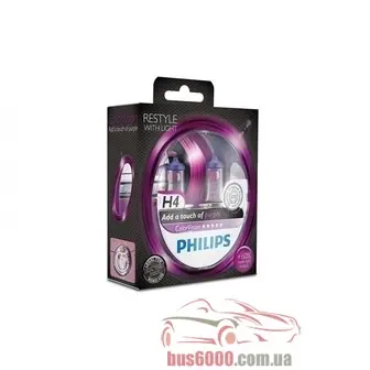 H4 PHILIPS COLORVISION PURPLE 12V 60_55W 12342CVPPS2 _роз._