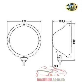 Фары дальнего света Hella Rally 3003 Chromе 1F8 009 797-101