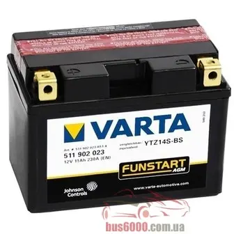 Varta 6CT-11 FUNSTART AGM (YTZ14S-4, YTZ14S-BS)