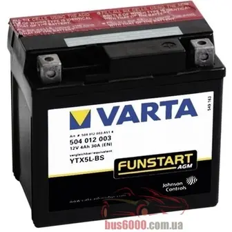 Varta 6CT-4 FUNSTART AGM (YTX5L-4, YTX5L-BS)