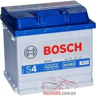 Bosch 6CT-52 Аз S4 Silver (S40 020)